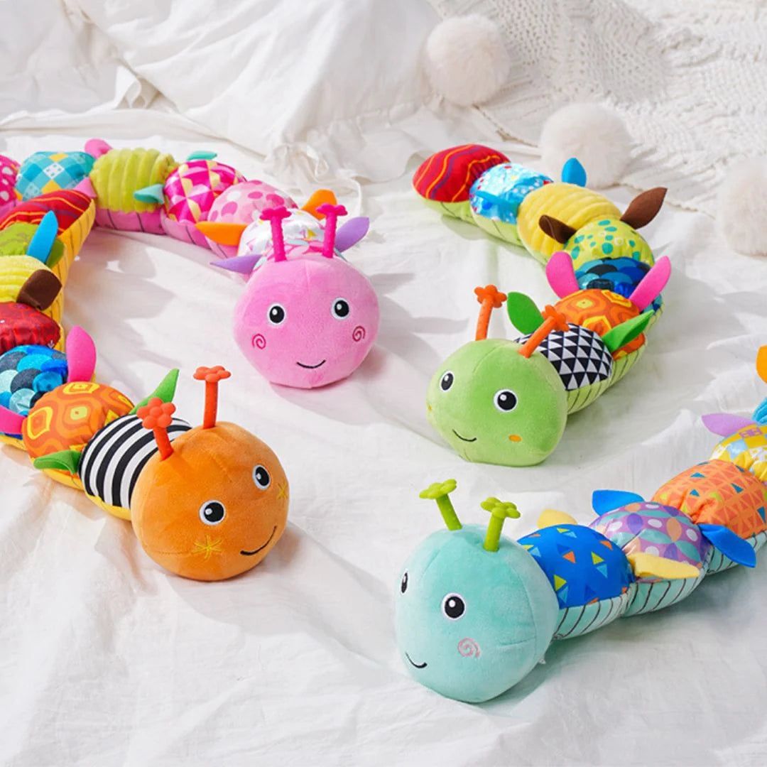 Sensory Caterpillar Toy Soft Plush With Gentle Melodies
