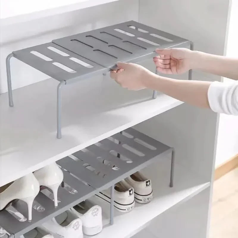 Shoe Rack Adjustable Expandable Tool-Free Assembly