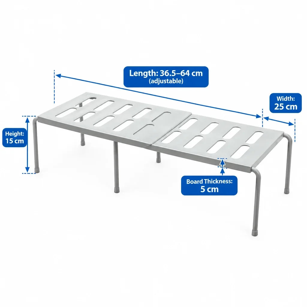 Shoe Rack Adjustable Expandable Tool-Free Assembly