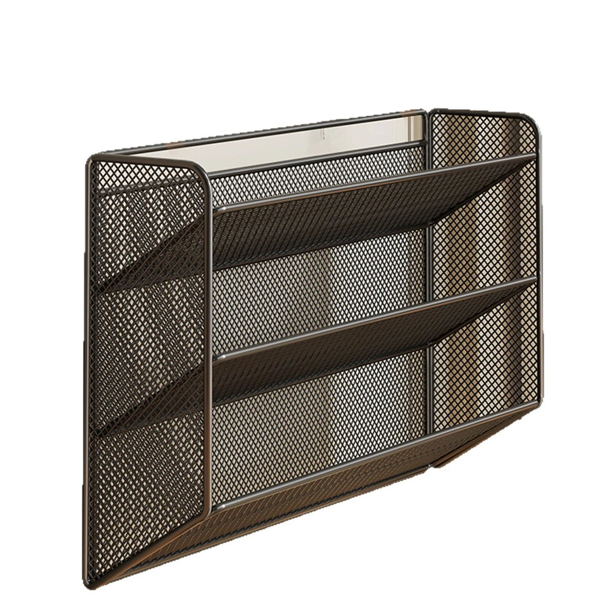 Shoe Shelf Wall-Mounted Fold-Down Ventilated Metal Mesh