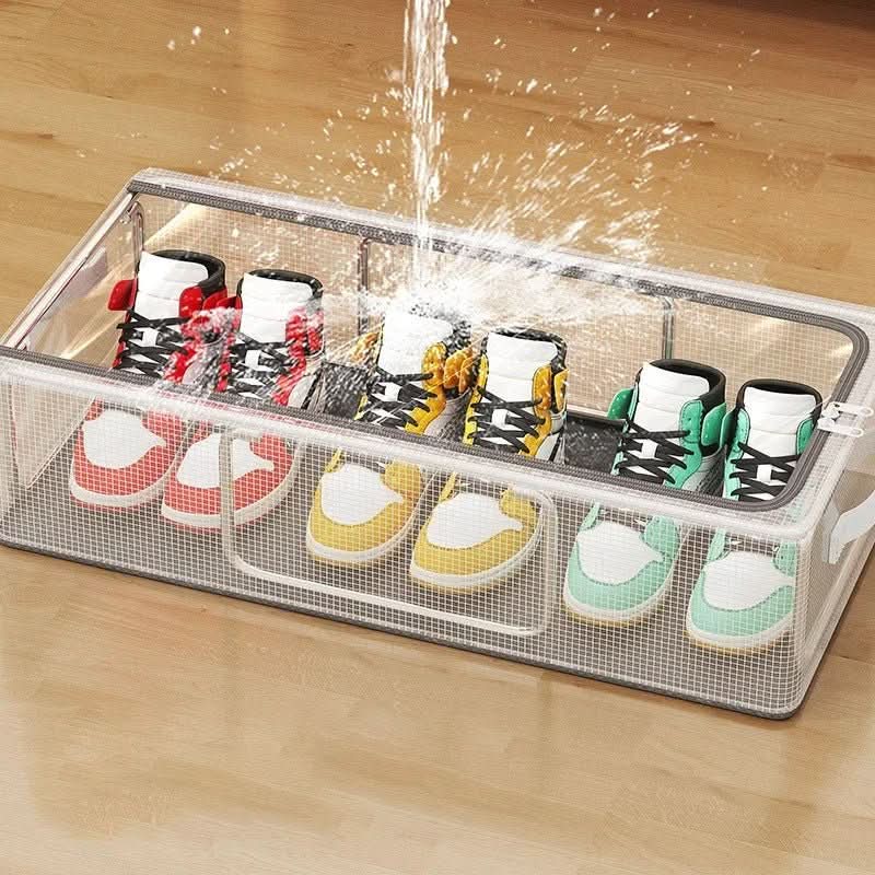 Shoe Storage Box Stackable Clear Ventilated