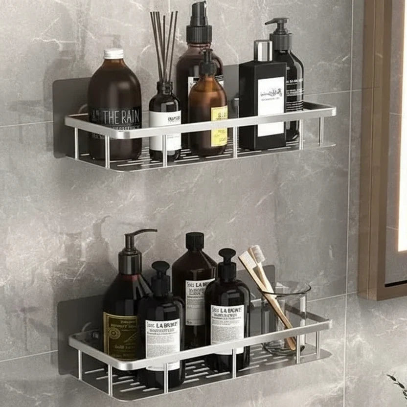 Shower Caddy Stainless Steel No-Drill Adhesive Mount
