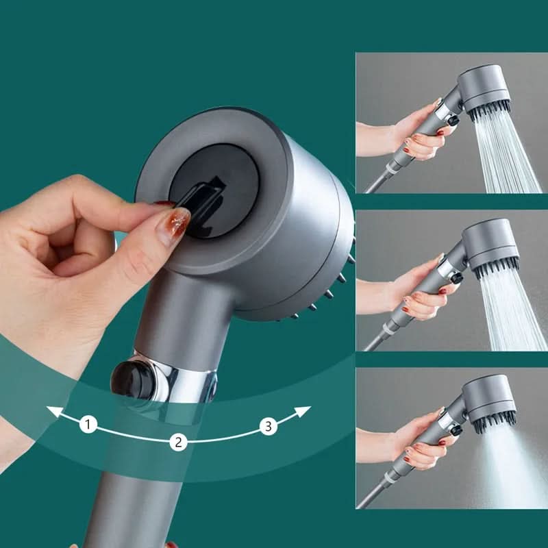 Shower Head High-Pressure Replaceable Filter Massage Function