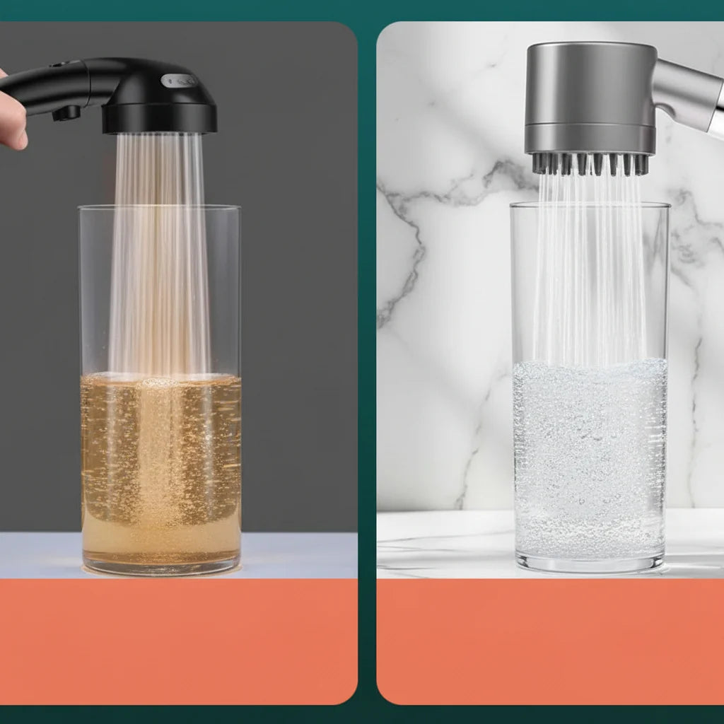 Shower Head High-Pressure Replaceable Filter Massage Function