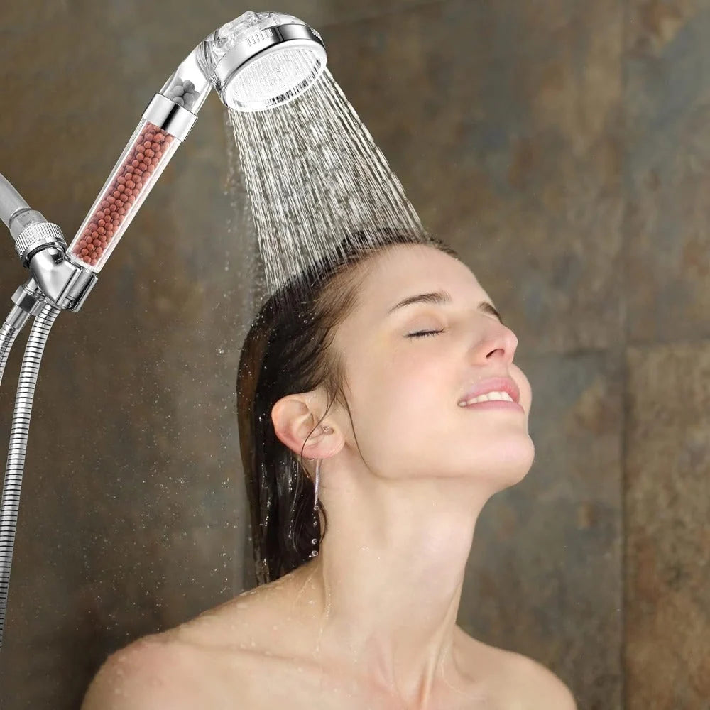 Shower Head Mineral Filter 3 Spray Modes