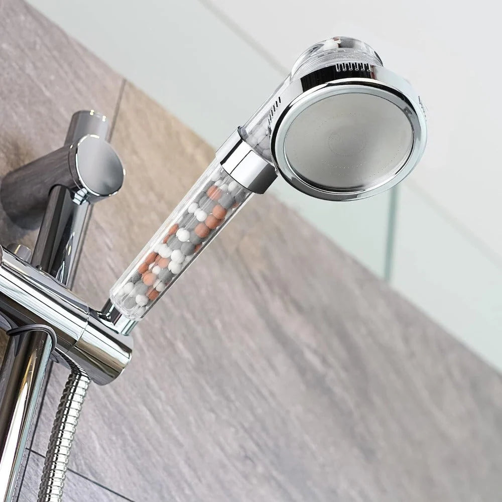 Shower Head Mineral Filter 3 Spray Modes