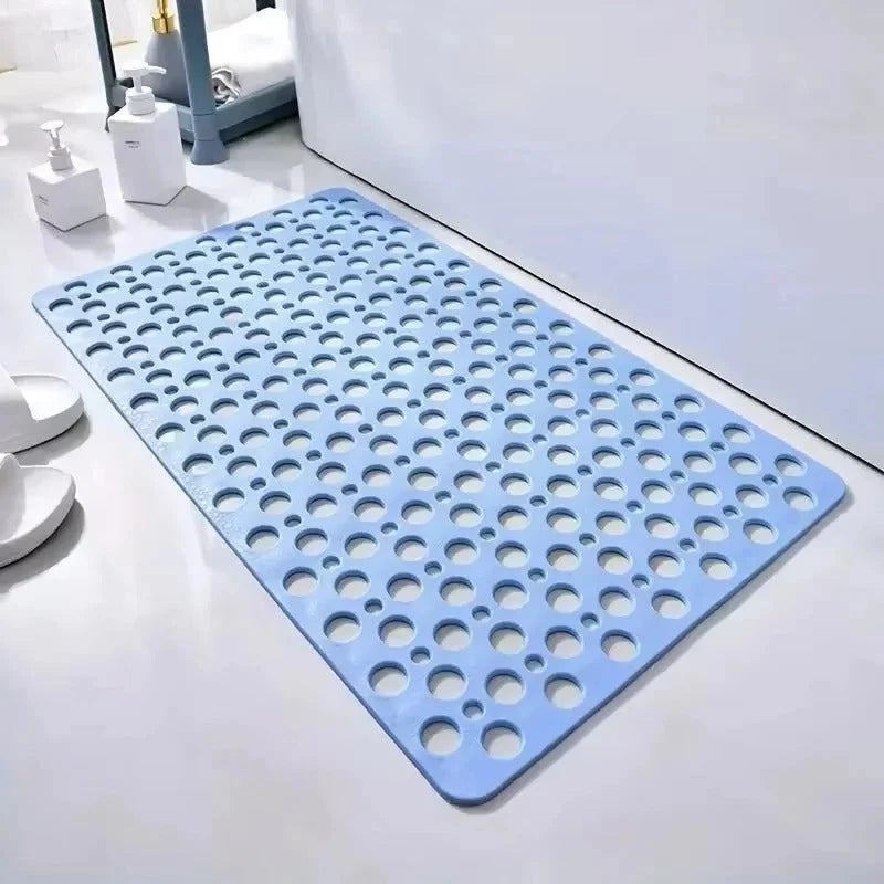 Shower Mat Square Non-Slip Suction Cup Base & Drainage Holes