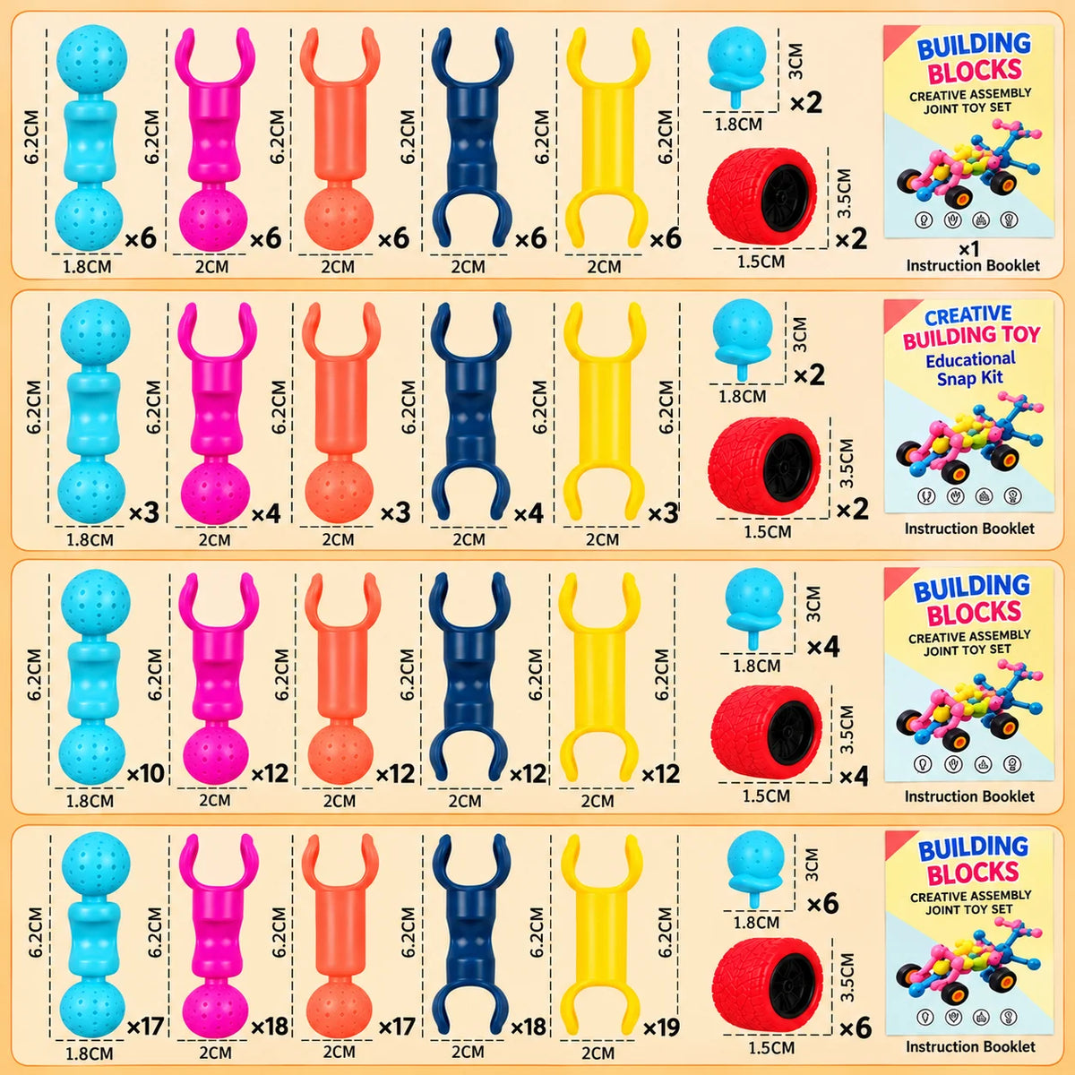 Skeleton Building Blocks Movable Joints Construction Set