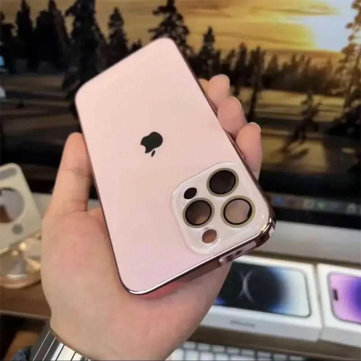 Smartphone Case Matte Acrylic Fingerprint-Resistant Drop Protection