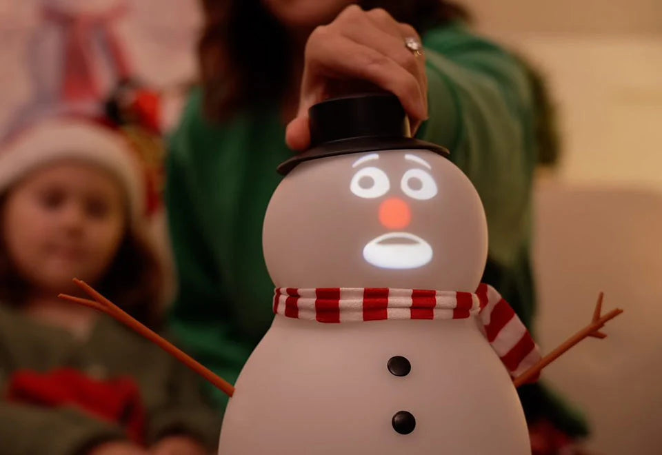Snowman Decoration Animated LED Projector & Speaker