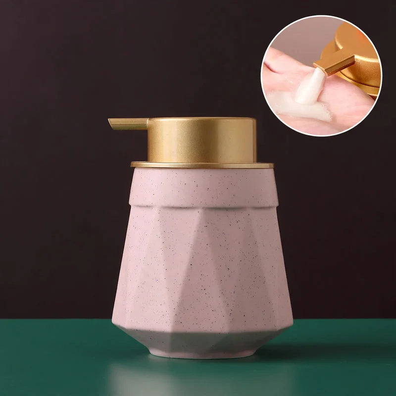 Soap Dispenser Ceramic Pump-Action Large Capacity