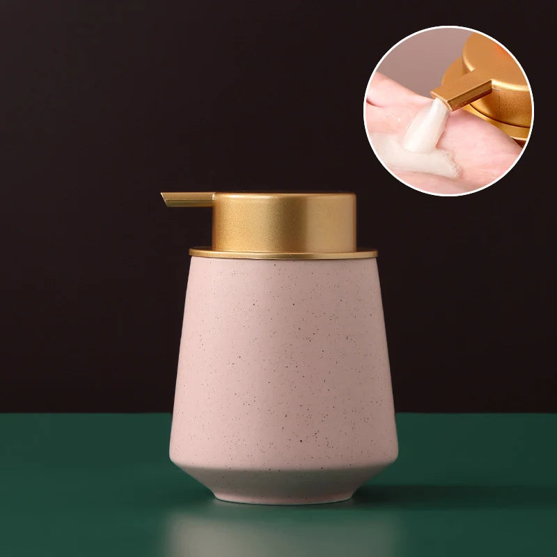 Soap Dispenser Ceramic Pump-Action Large Capacity