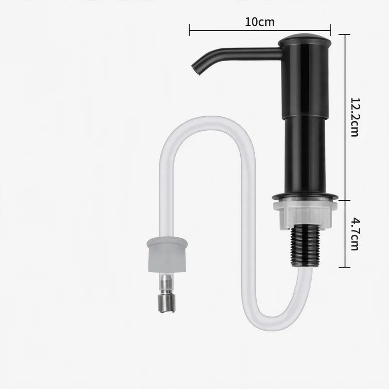 Soap Dispenser Sink-Mounted With Extension Tube & Removable Shelf