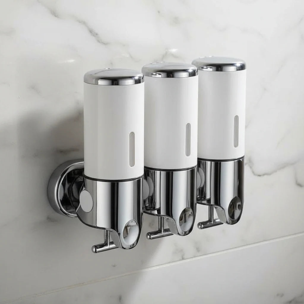 Soap Dispenser Wall-Mounted Stainless Steel 16.9 Oz Capacity