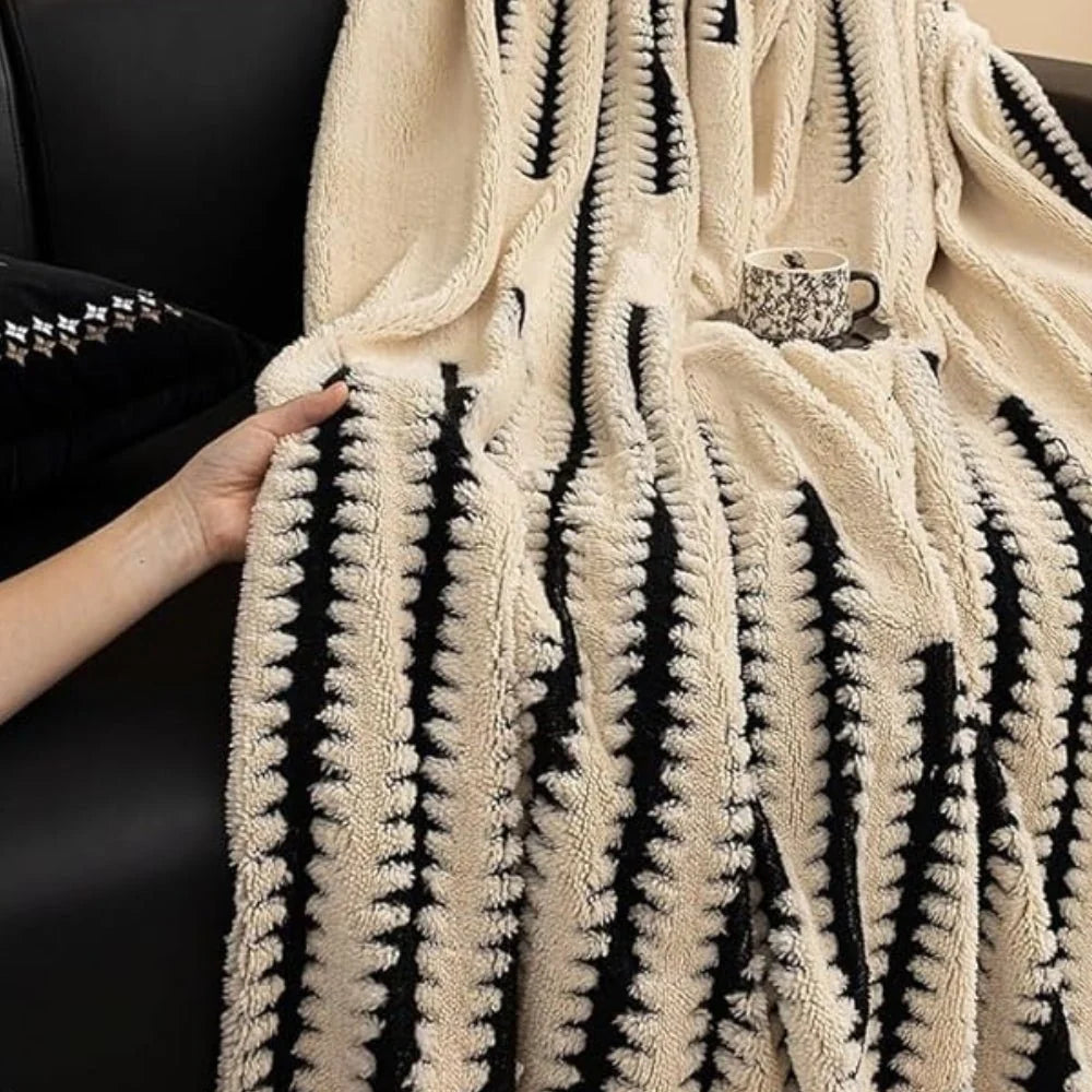 Sofa Blanket Plush Tufted Machine-Washable Cover