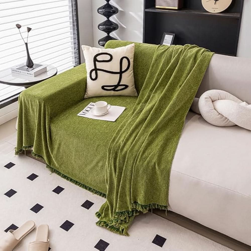 Sofa Cover Chenille Water-Repellent Machine-Washable Pet-Friendly