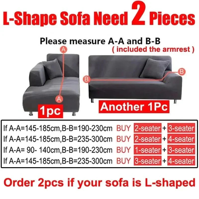 Sofa Cover Stretch Velvet Non-Slip Machine Washable