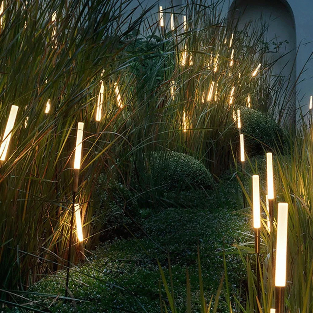 Solar Garden Reed Lights Warm White Weatherproof Up to 8 Hours