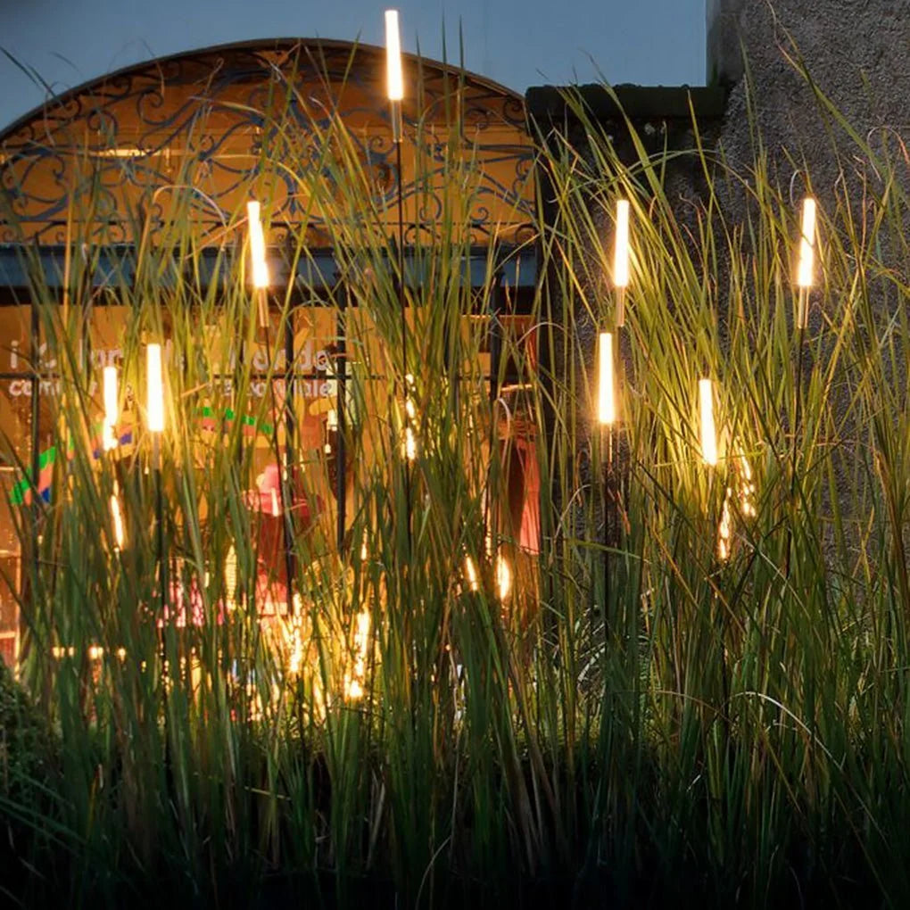 Solar Garden Reed Lights Warm White Weatherproof Up to 8 Hours