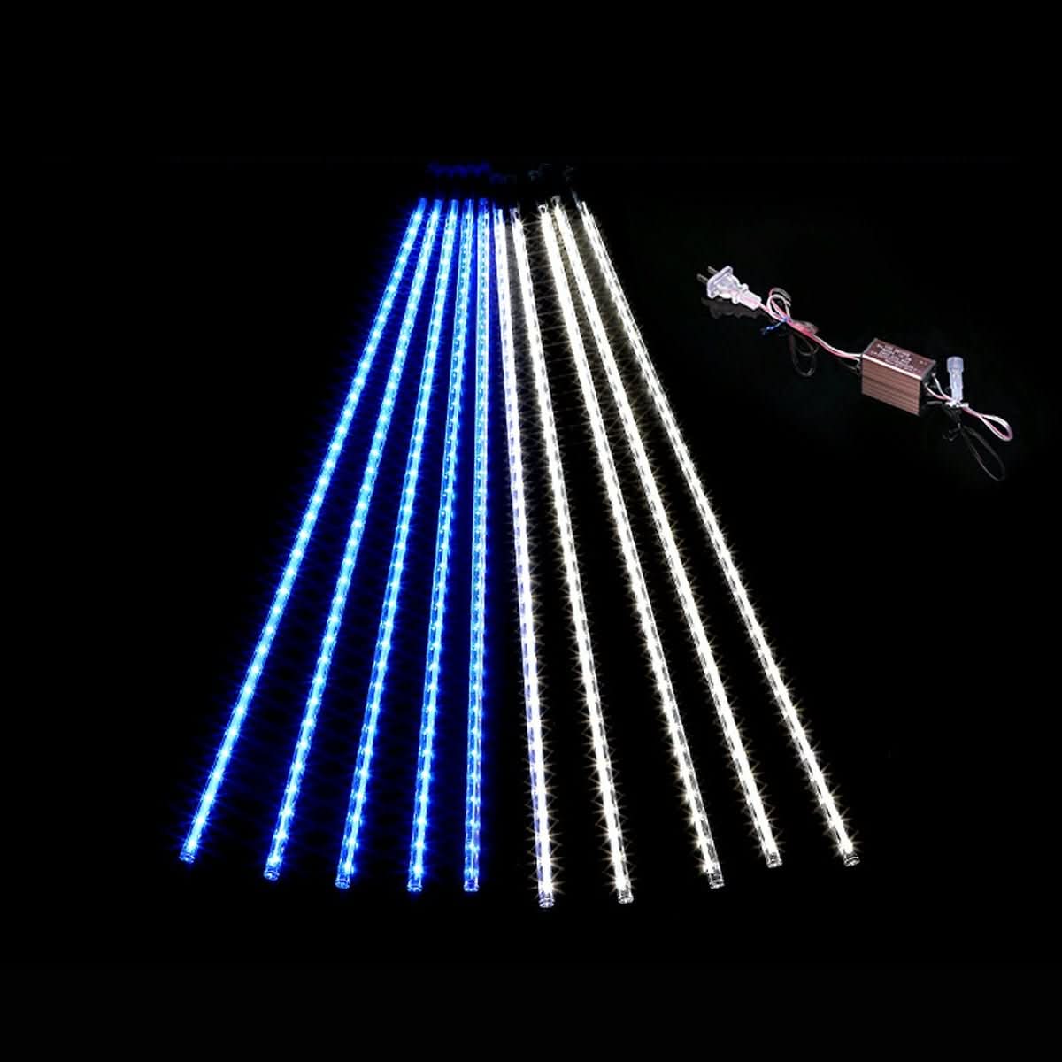 Solar Meteor Lights 360° Flowing Effect IP65 Rated
