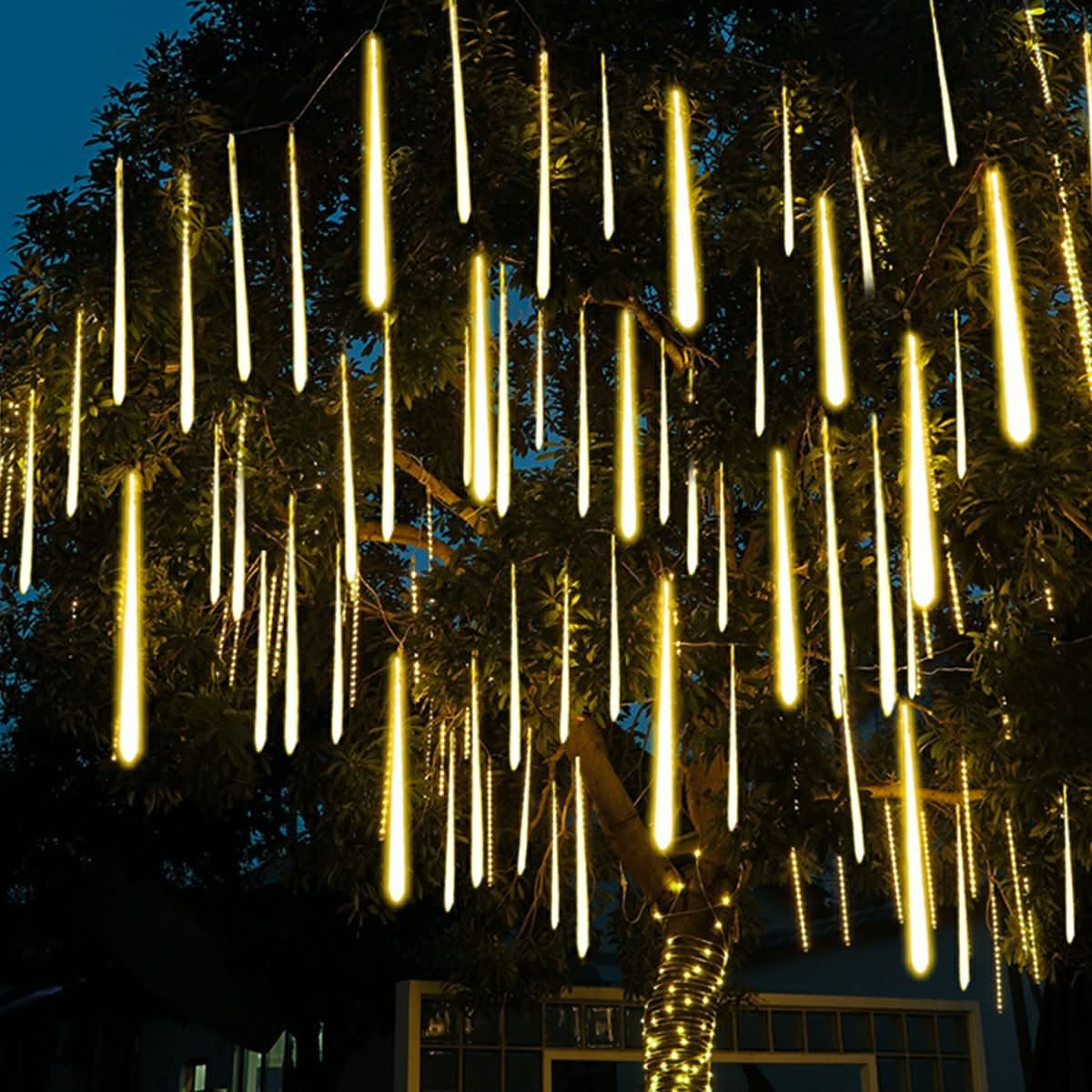 Solar Meteor Lights 360° Flowing Effect IP65 Rated