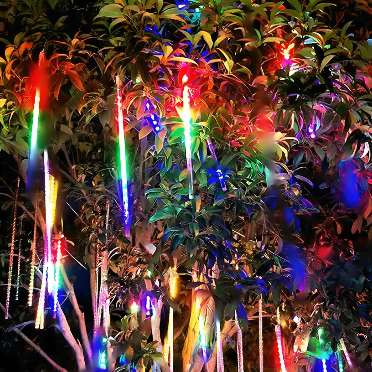 Solar Meteor Lights 360° Flowing Effect IP65 Rated