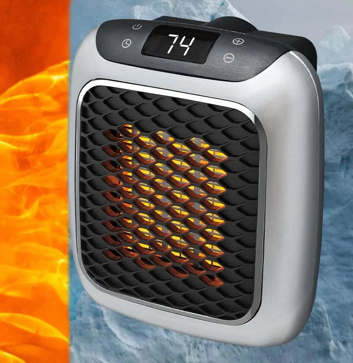 Space Heater 800W Timer Tip-Over & Overheat Protection