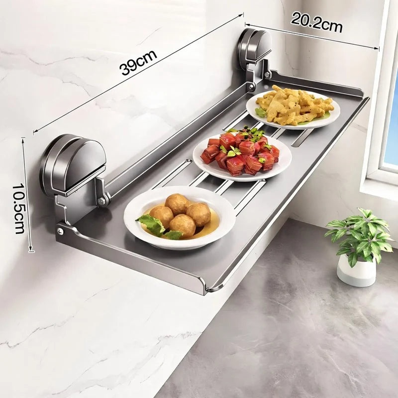 Spice Rack Foldable Suction Cup Carbon Steel