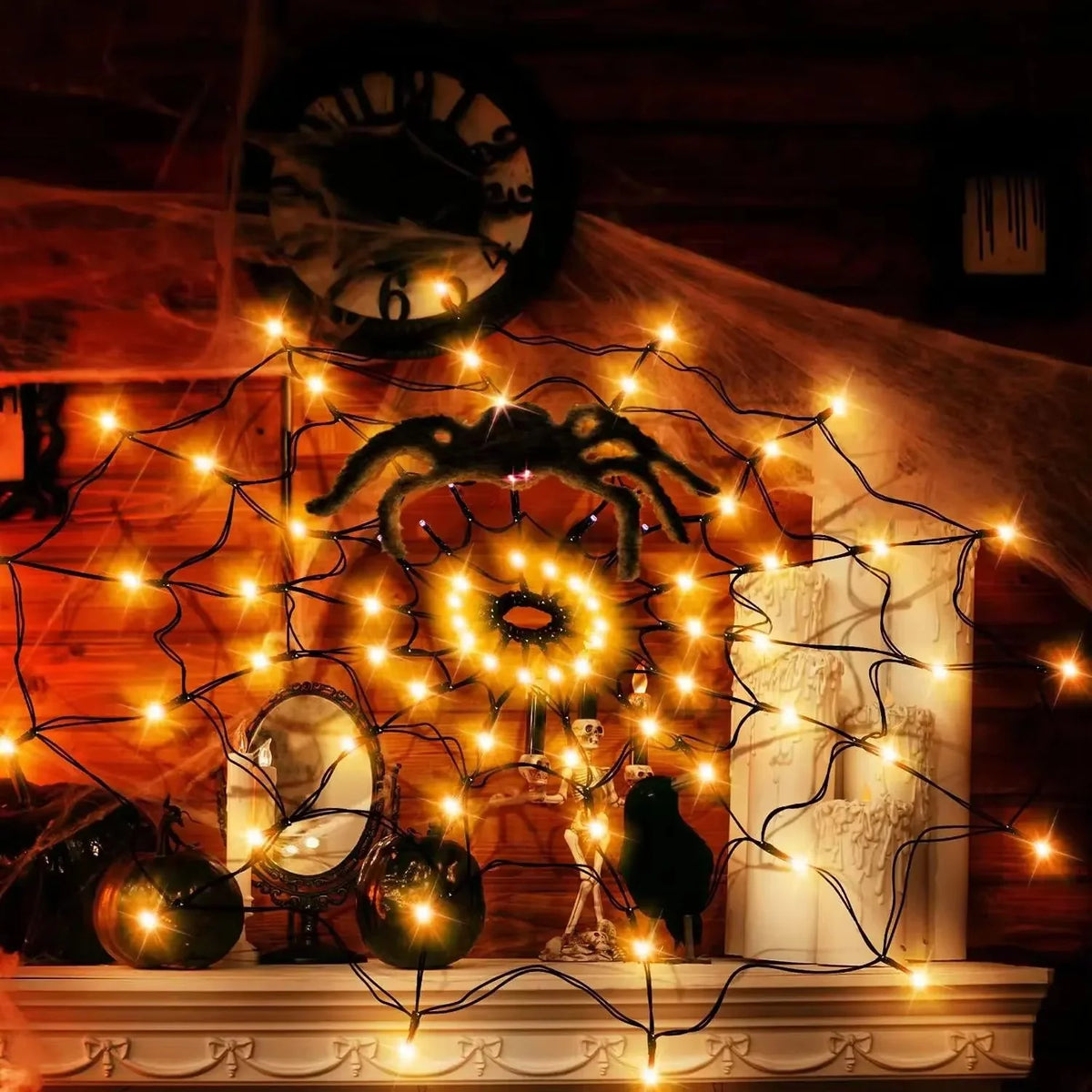 Spiderweb String Lights Flexible LED Indoor & Outdoor Use