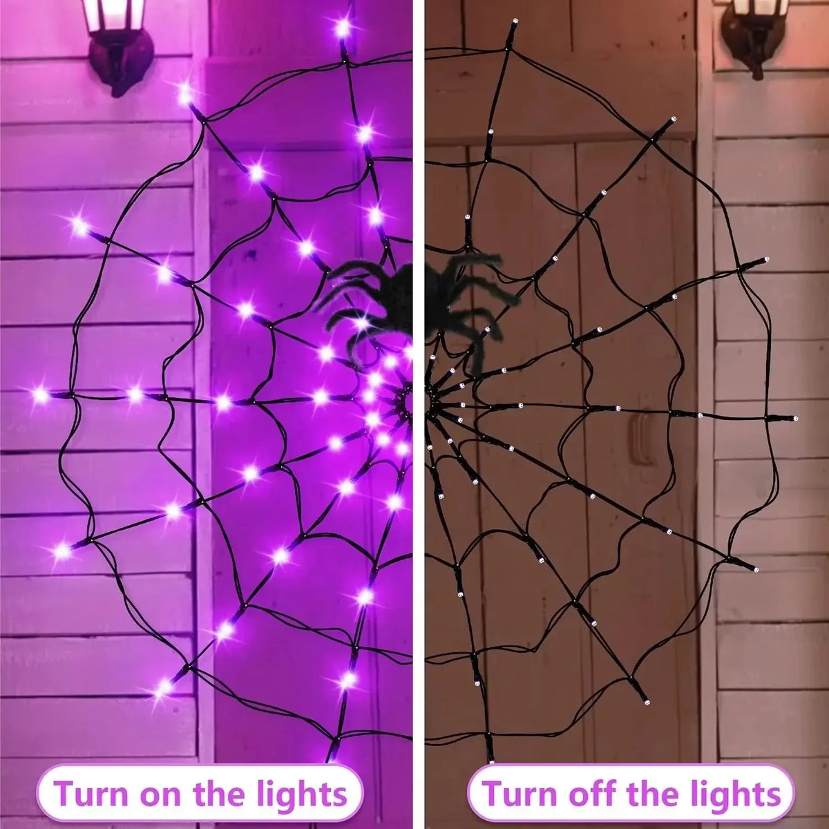 Spiderweb String Lights Flexible LED Indoor & Outdoor Use