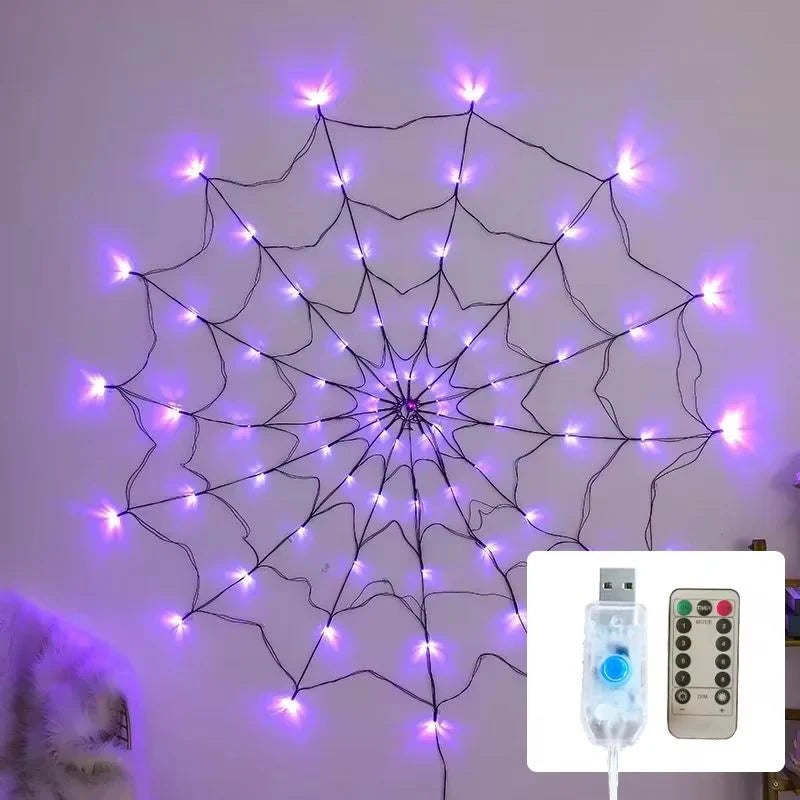 Spiderweb String Lights Flexible LED Indoor & Outdoor Use