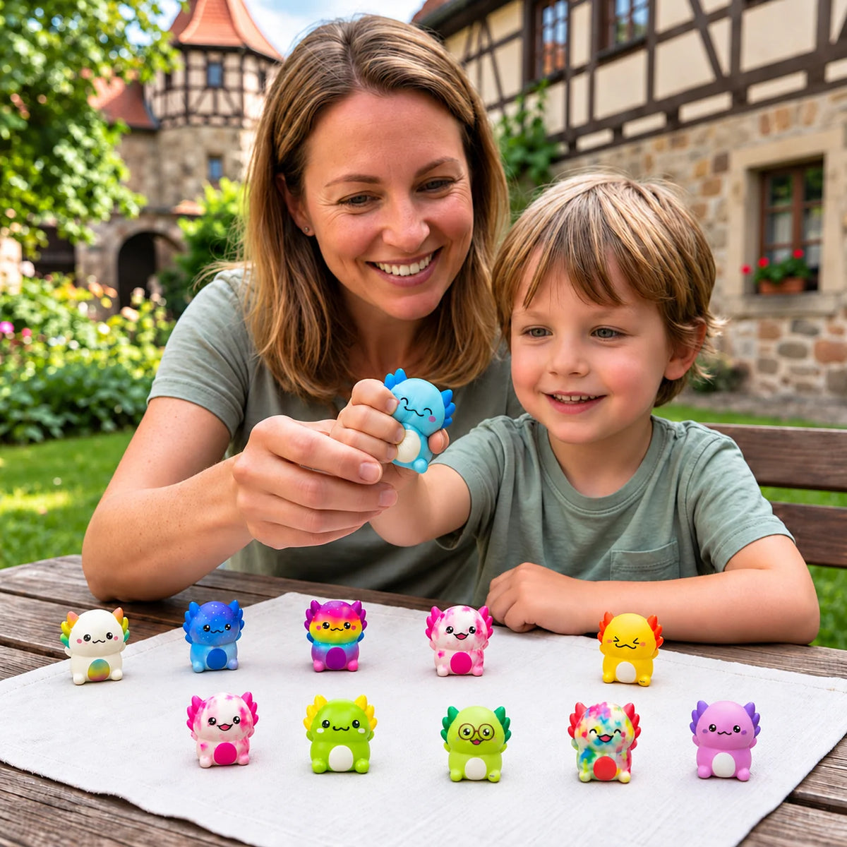 Squishy Toys Axolotl Soft Set of 12