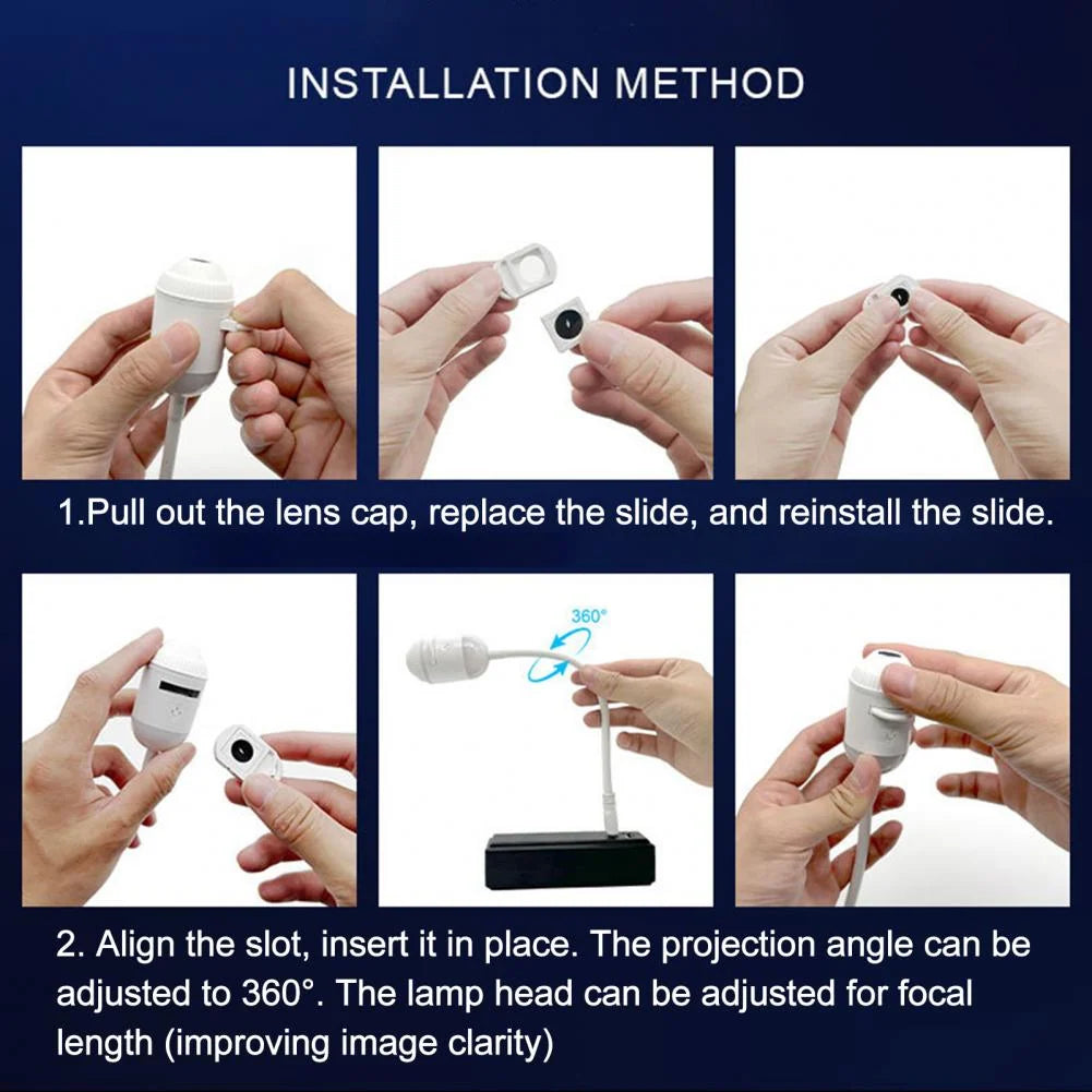 Star Projector Night Light Touch Control Adjustable Brightness