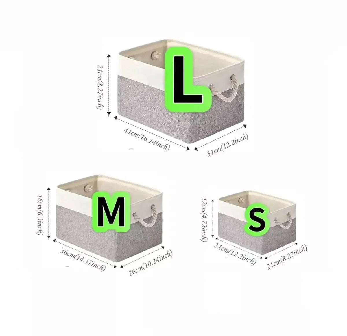 Storage Basket Eco-Friendly Linen Shape-Retaining Design