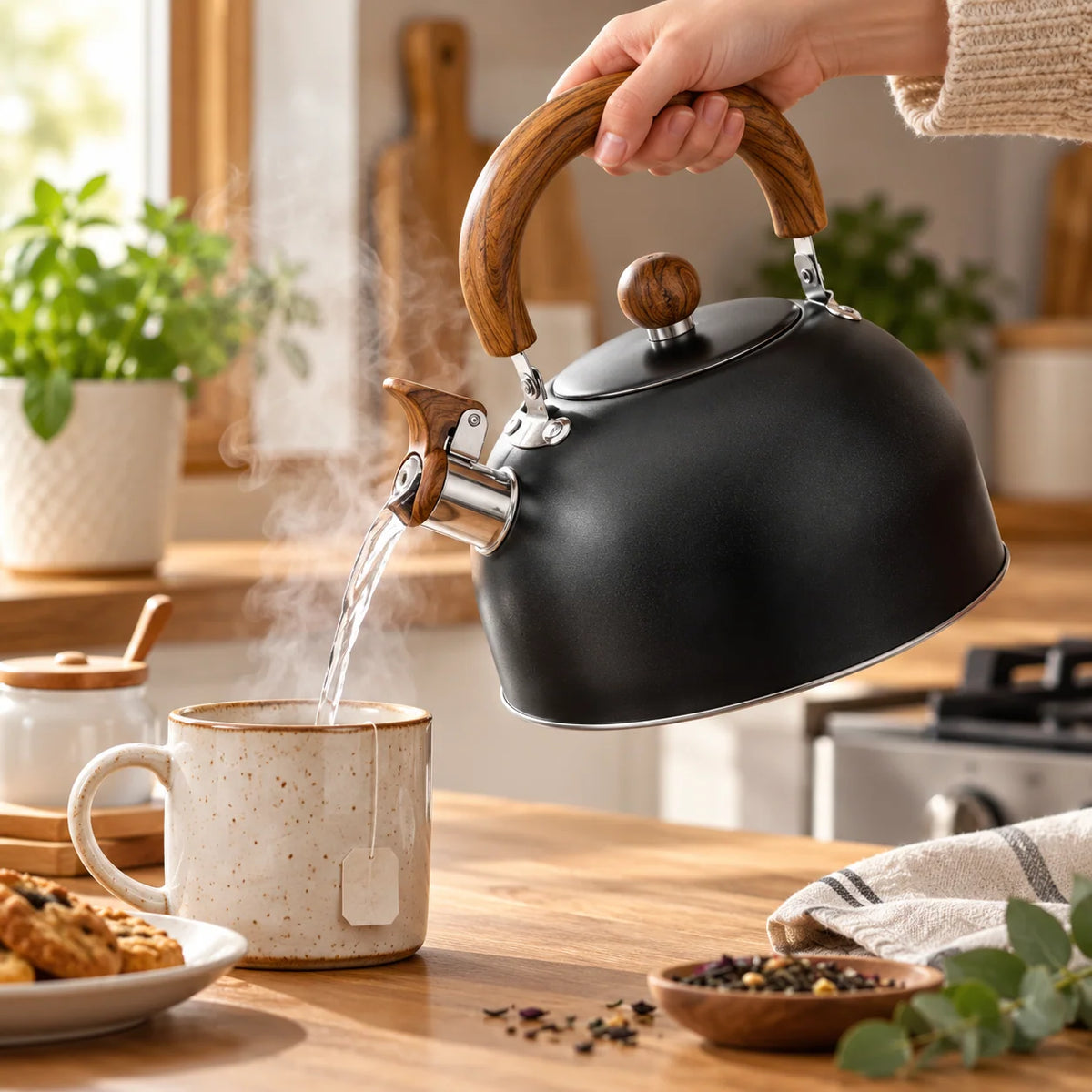 Stovetop Kettle Stainless Steel Whistling 2.5L Capacity