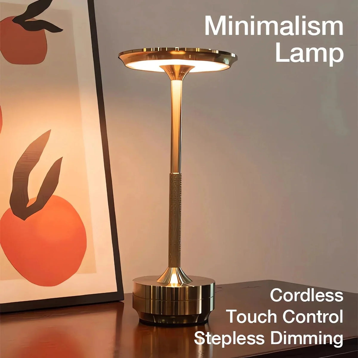 Table Lamp Cordless Rechargeable Touch Dimming