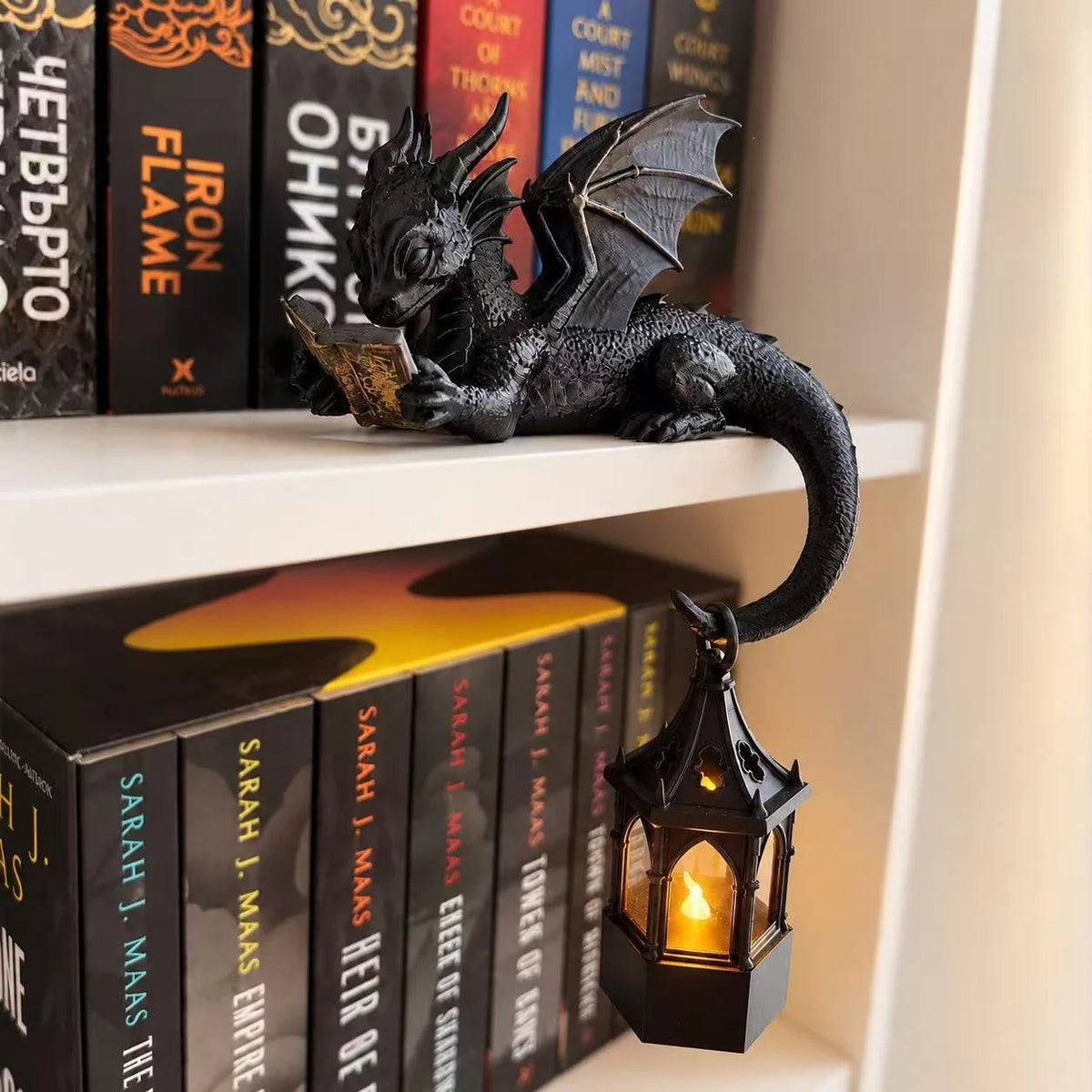 Table Lamp Resin Dragon Design Warm Glow