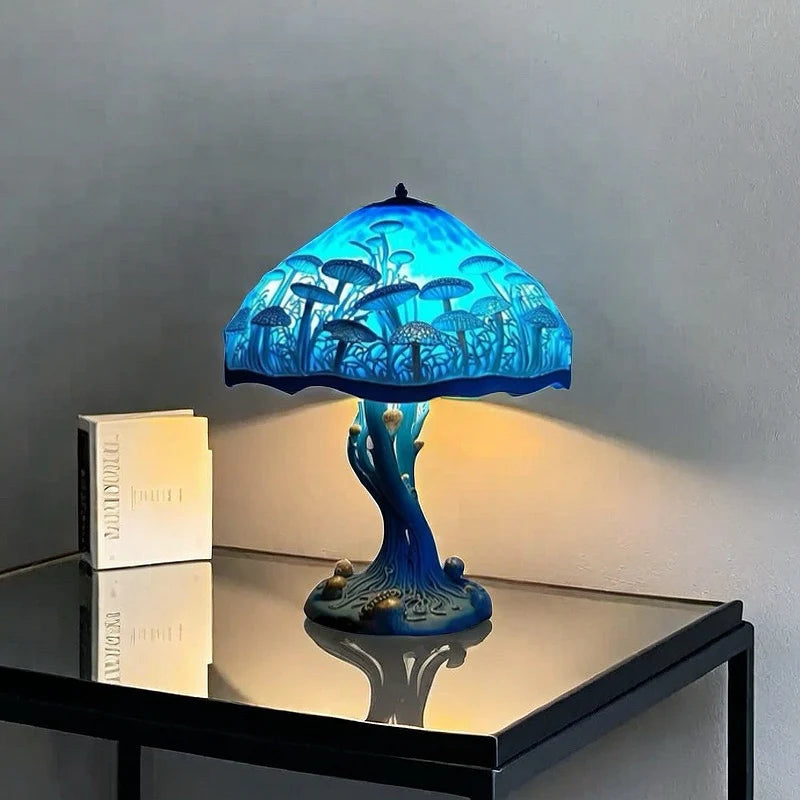 Table Lamp Stained Glass Mosaic Animal Design