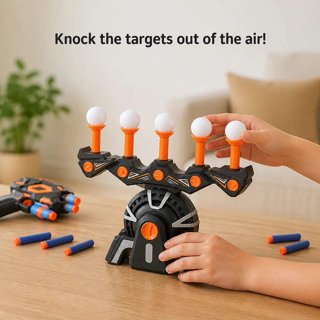 Target Shooting Game Floating Targets & Foam Dart Blaster