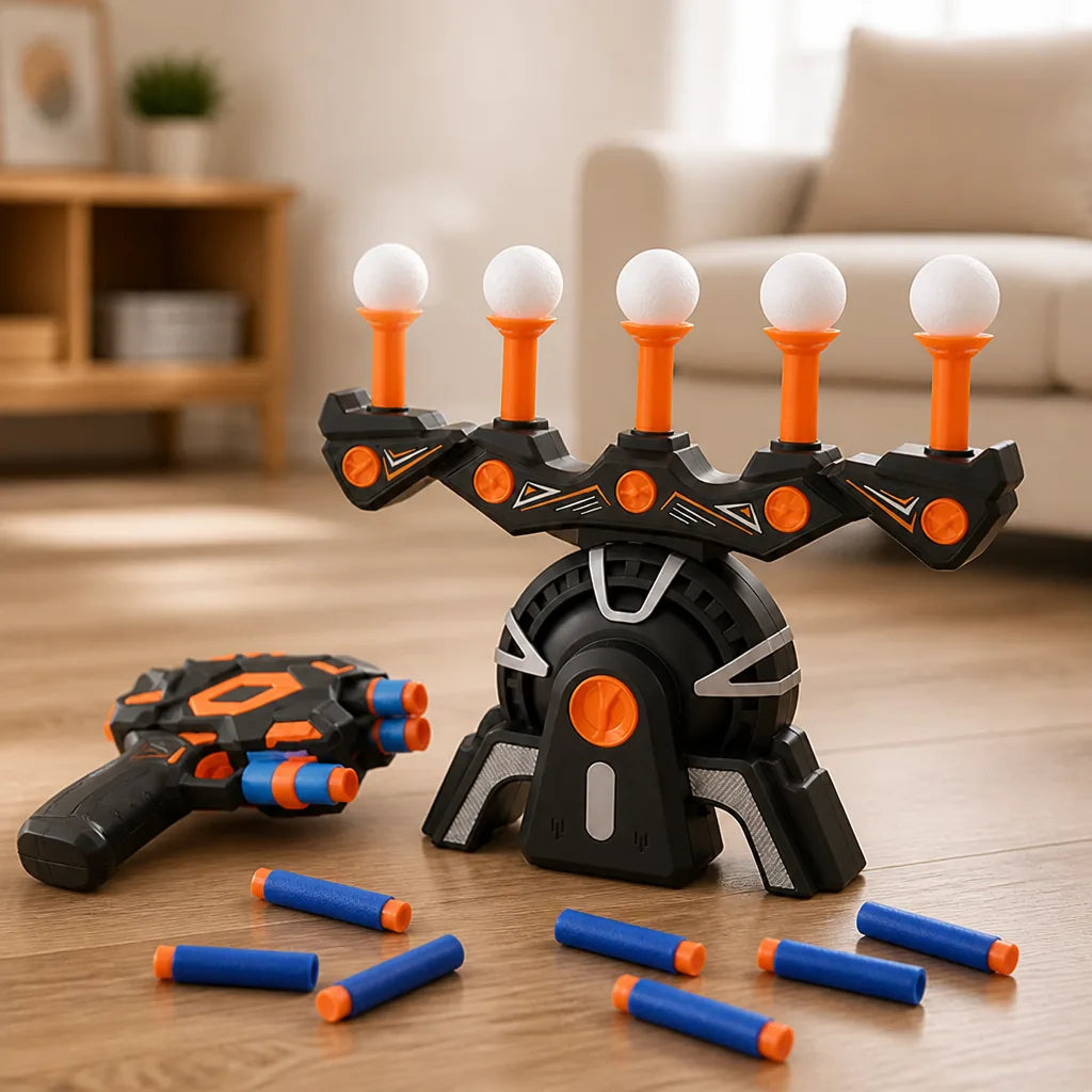 Target Shooting Game Floating Targets & Foam Dart Blaster