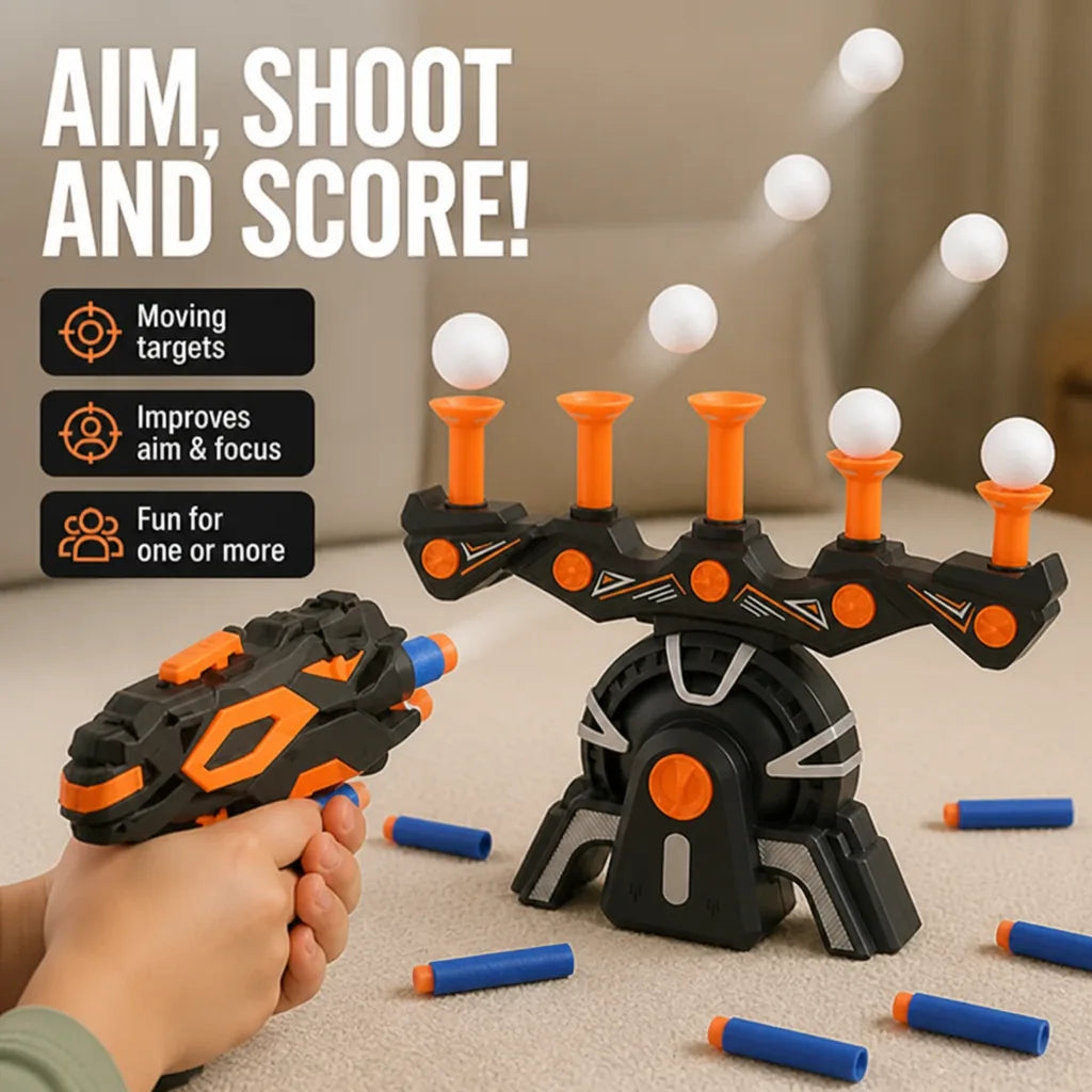 Target Shooting Game Floating Targets & Foam Dart Blaster