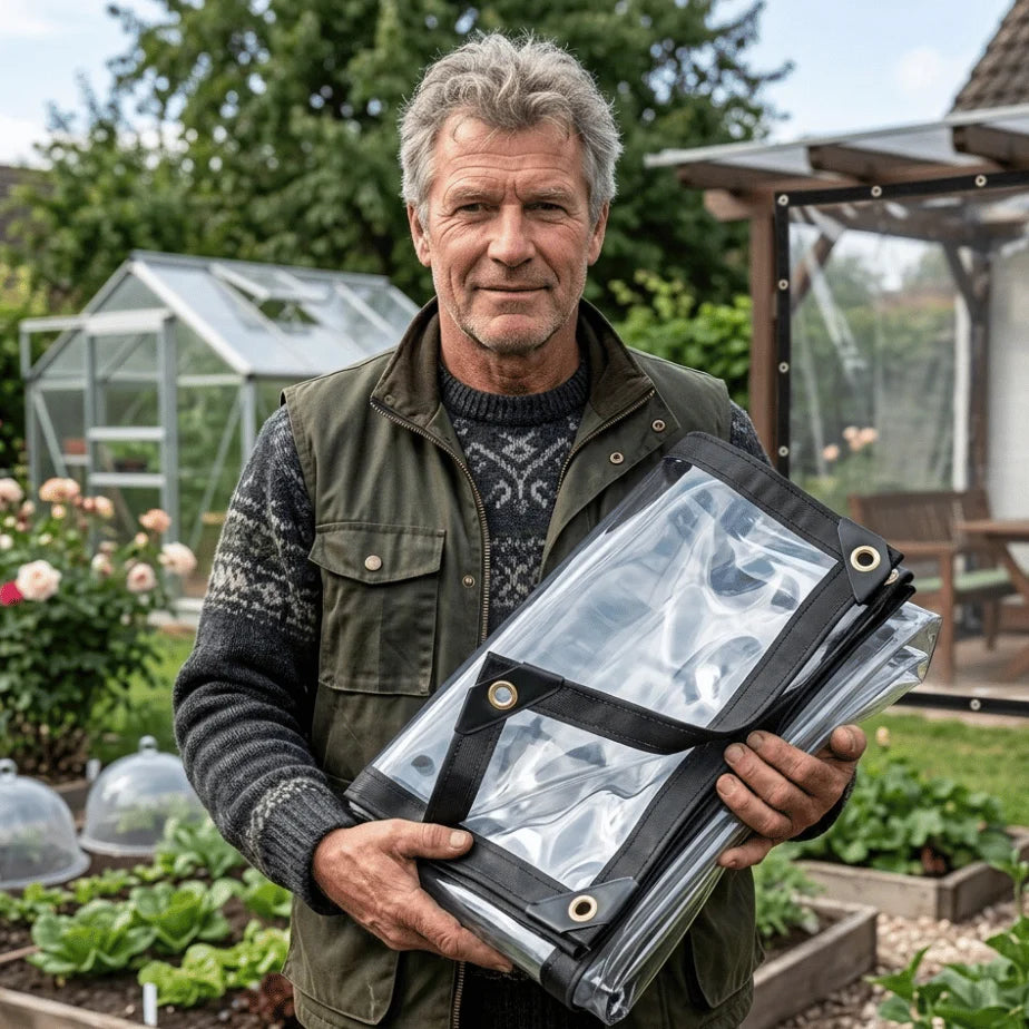 Tarp Clear Translucent Weather-Resistant Tear-Resistant