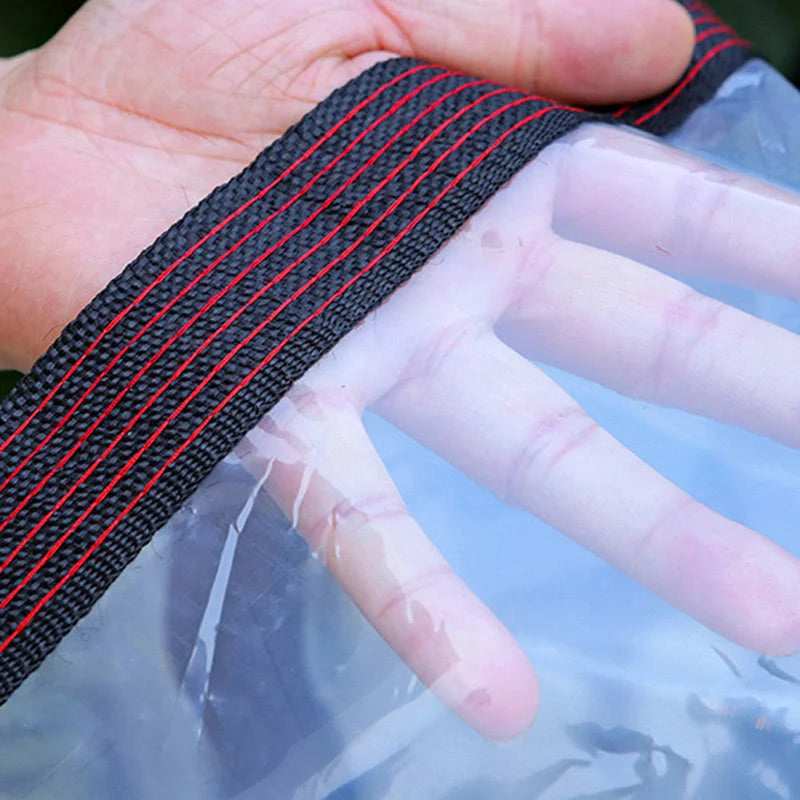 Tarp Clear Translucent Weather-Resistant Tear-Resistant