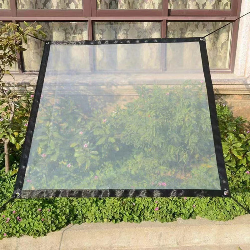 Tarp Clear Translucent Weather-Resistant Tear-Resistant