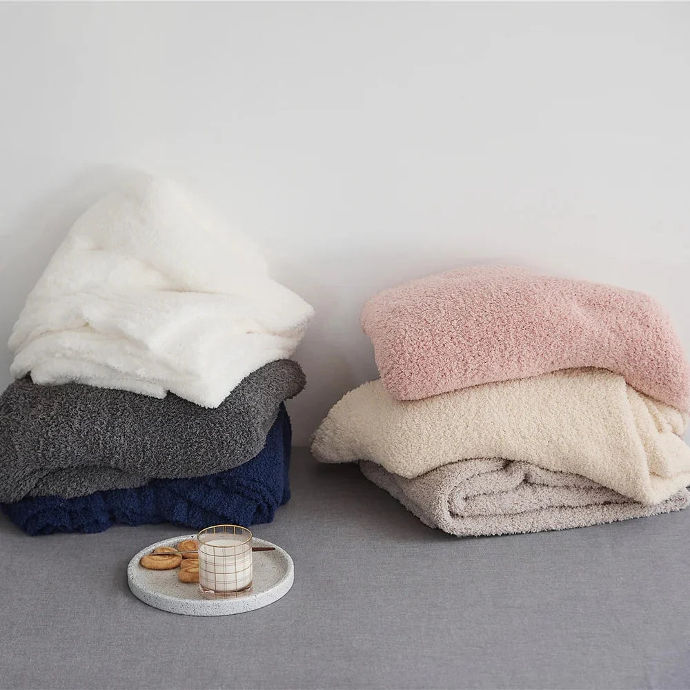 Throw Blanket Soft Microfiber Pilling-Resistant