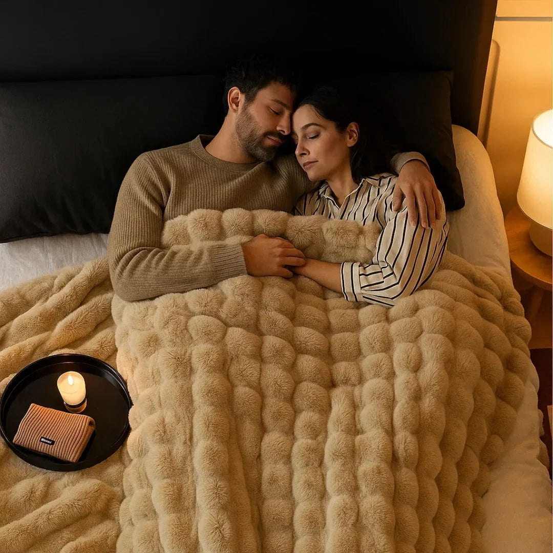 Throw Blanket Soft Plush Machine Washable 100 × 160 cm