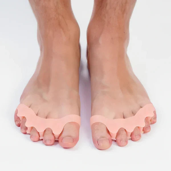 Toe Separators Flexible Silicone Gel Adjustable Fit Reusable Pair