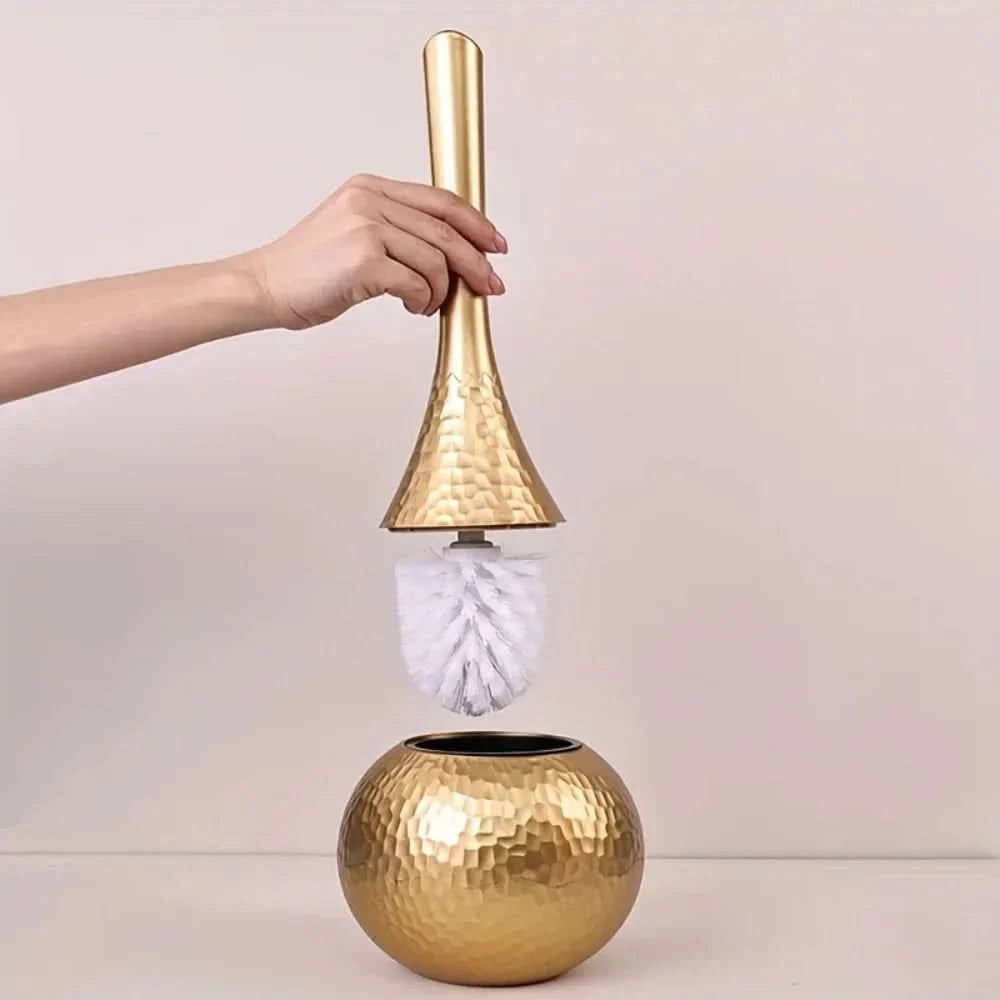 Toilet Brush Rust-Free Removable Brush Head Sculptural Design
