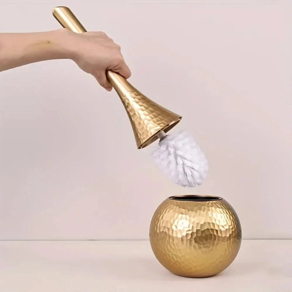 Toilet Brush Rust-Free Removable Brush Head Sculptural Design