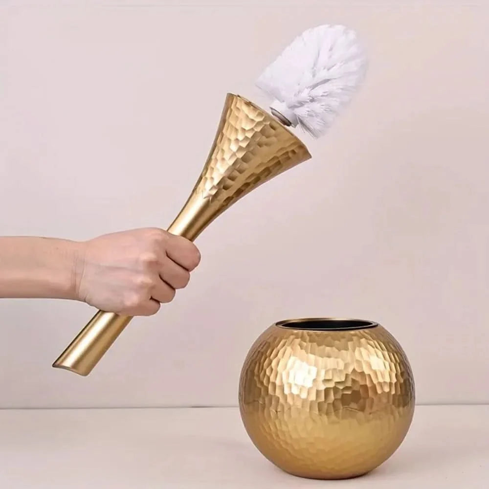 Toilet Brush Rust-Free Removable Brush Head Sculptural Design